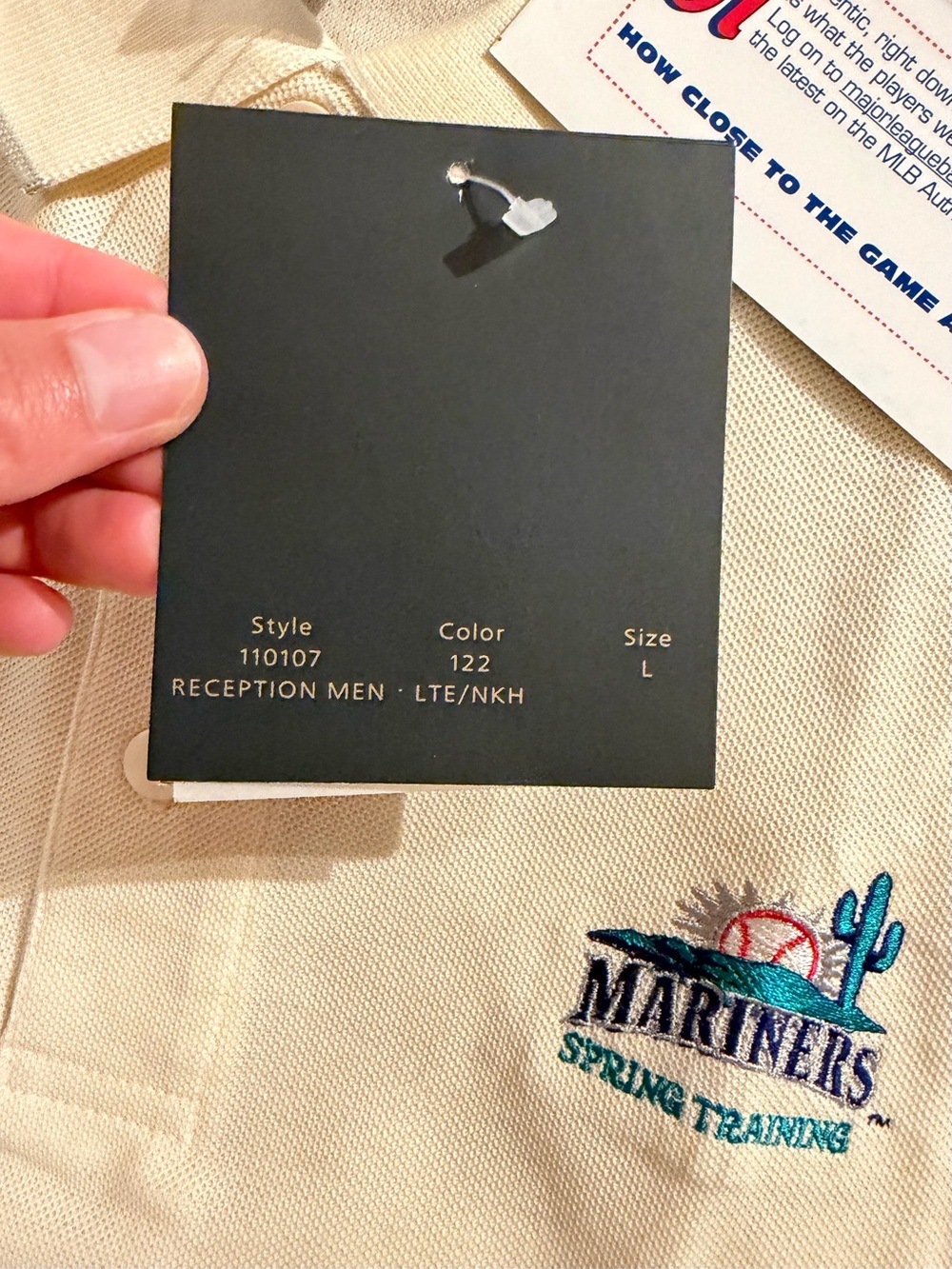 Seattle Mariners Antigua Spring Training Polo – MLB Authentic Collection – NWT - Picture 5 of 9